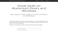 Desktop Screenshot of aluminium-doors.co.za