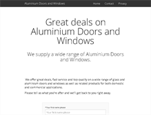 Tablet Screenshot of aluminium-doors.co.za